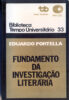 Capa do livro Fundamento da investigação literária (3ª edição)