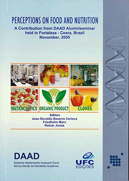 Capa do livro Perceptions on food and nutrition: a contribution from DAAD Alumniseminar held in Fortaleza-CE