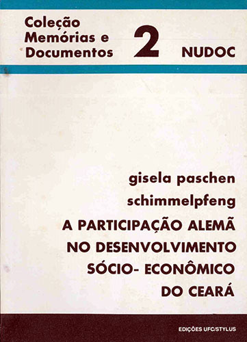 Capa do livro A participação alemã no desenvolvimento sócio-econômico do Ceará