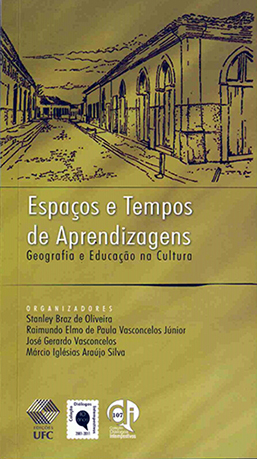 Capa do livro Espaços e tempos de aprendizagens: geografia e educação na cultura