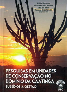 Capa do livro Pesquisas em unidades de conservação no domínio da caatinga: subsídios à gestão