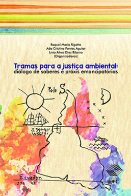 Capa do livro Tramas para a justiça ambiental: diálogo de saberes e práxis emancipatórias