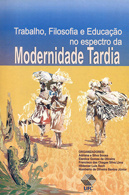 Capa do livro Trabalho, filosofia e educação no espectro da modernidade tardia