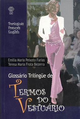 Capa do livro Glossário trilíngue de termos do vestuário (português, francês, inglês)