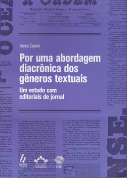 Capa do livro Por uma abordagem diacrônica dos gêneros textuais: um estudo com editoriais de jornais